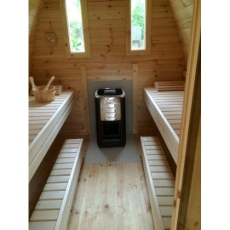 3 m Sauna Pod Kiefer- od. Thermowood