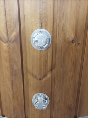 Hot Tub Glasfaser Ø 2 m mit integrierten Ofen