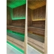 Top Modern Sauna 2,3x2,3 m aus Thermoholz vollisoliert