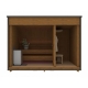 Top Modern Sauna 2,3x3,4 m aus Thermoholz vollisoliert