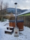 Hot Tub Glasfaser Ofurio  190x130 cm mit externen Ofen